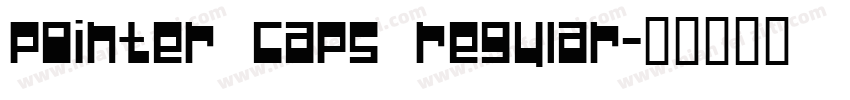 POINTER CAPS REGULAR字体转换